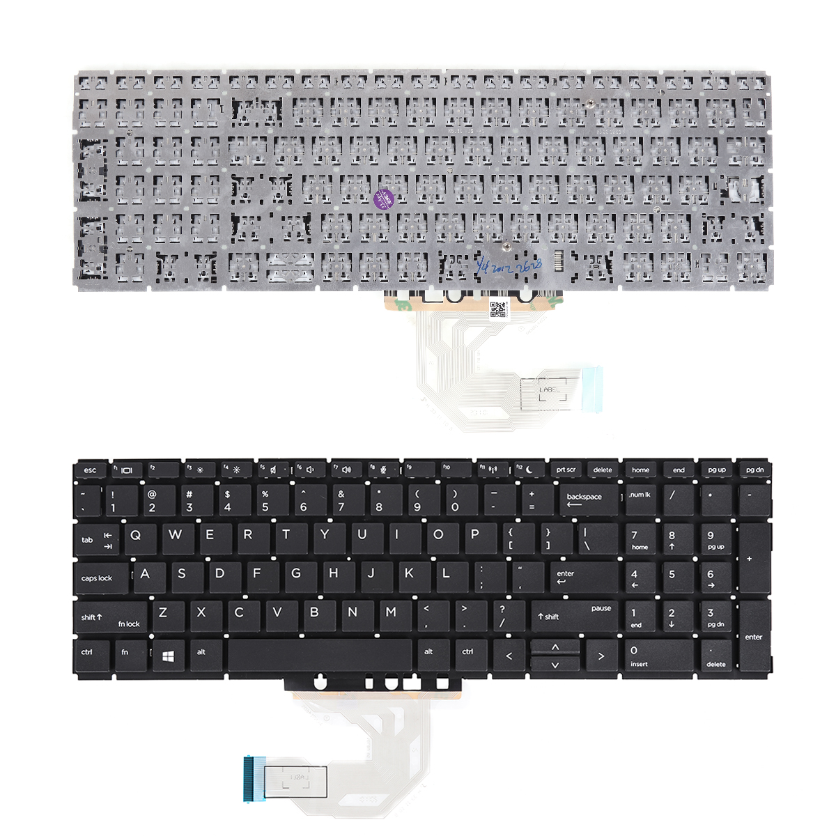 Picture of New Replacement Laptop Keyboard For HP Probook 450 G6 455 G6 450R G6 BLACK(without FRAME,without foil)win8  US Layout